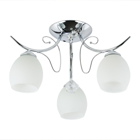 Lampa sufitowa ELLA 3xE27 chromowana szklane klosze Milagro