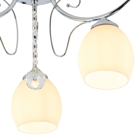 Lampa sufitowa ELLA 3xE27 chromowana szklane klosze Milagro