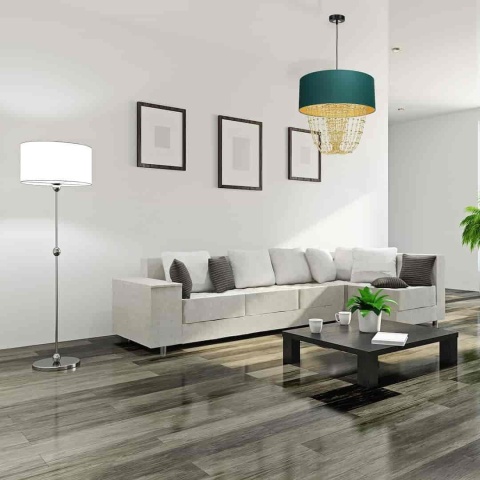 Lampa wisząca ALMERIA - zwis 1xE27 zielono-złota 50 cm Milagro