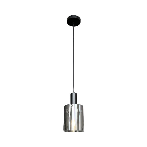 Lampa wisząca Arcadia - zwis 1xE27 czarna 13 cm Milagro