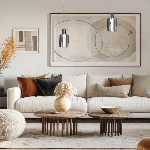 Lampa wisząca Arcadia - zwis 1xE27 czarna 13 cm Milagro