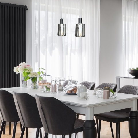 Lampa wisząca Arcadia - zwis 1xE27 czarna 13 cm Milagro