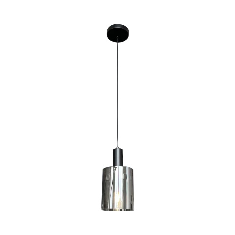 Lampa wisząca Arcadia - zwis 1xE27 czarna 13 cm Milagro