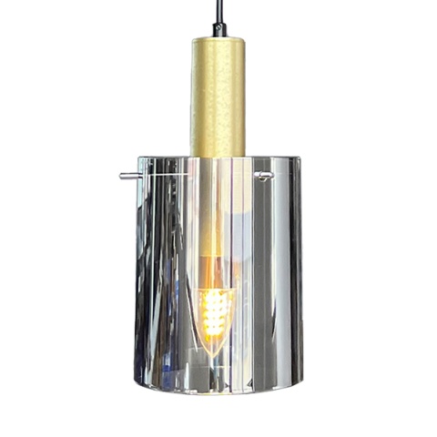 Lampa wisząca Arcadia - zwis 1xE27 czarno-złota 13 cm Milagro