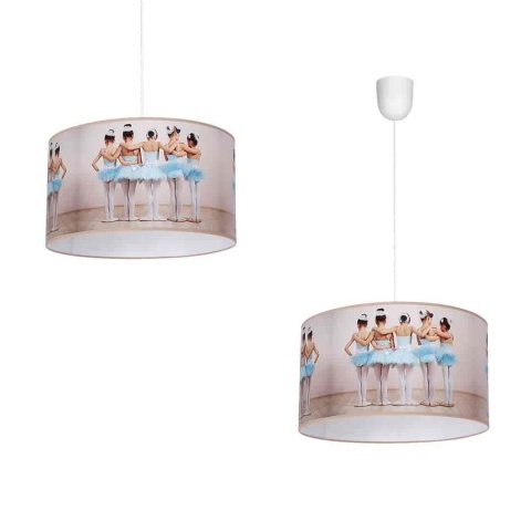 Lampa wisząca BALLERINA - zwis 1xE27 wielokolorowa 30 cm Milagro