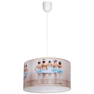 Lampa wisząca BALLERINA - zwis 1xE27 wielokolorowa 30 cm Milagro