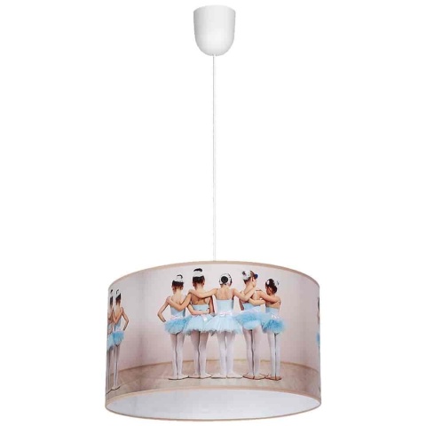 Lampa wisząca BALLERINA - zwis 1xE27 wielokolorowa 30 cm Milagro