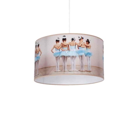 Lampa wisząca BALLERINA - zwis 1xE27 wielokolorowa 30 cm Milagro