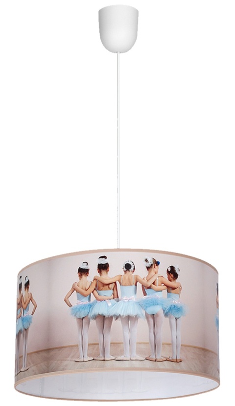 Lampa wisząca BALLERINA - zwis 1xE27 wielokolorowa 30 cm Milagro