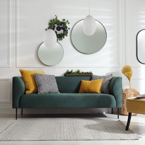 Lampa wisząca BRAGA - zwis 1xE27 chromowo-biała 30 cm Milagro