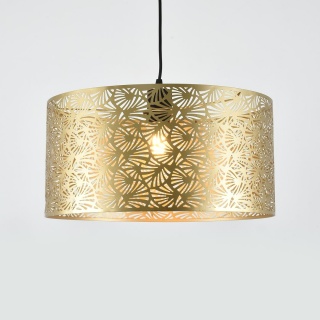 Lampa wisząca Blossom - zwis 1xE27 złoto-czarna 40 cm Milagro