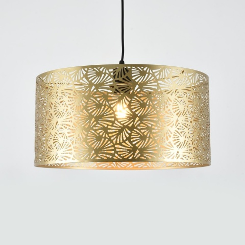Lampa wisząca Blossom - zwis 1xE27 złoto-czarna 40 cm Milagro