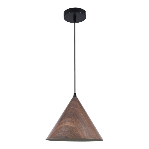 Lampa wisząca Bosco - zwis 1xE27 drewniano-czarna 30 cm Milagro