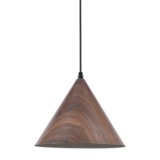 Lampa wisząca Bosco - zwis 1xE27 drewniano-czarna 30 cm Milagro