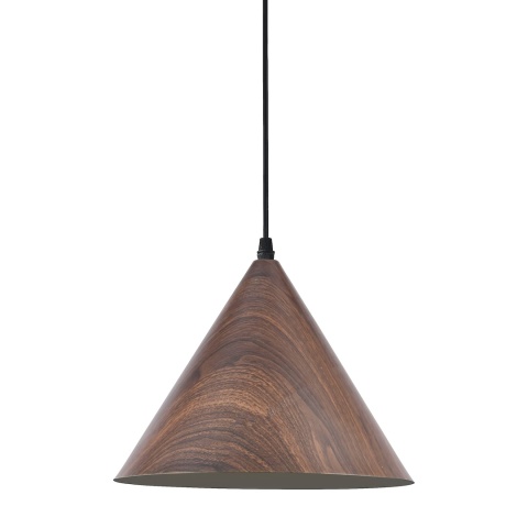 Lampa wisząca Bosco - zwis 1xE27 drewniano-czarna 30 cm Milagro