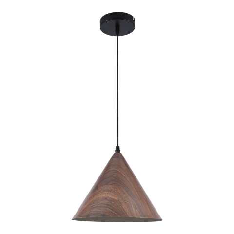 Lampa wisząca Bosco - zwis 1xE27 drewniano-czarna 30 cm Milagro
