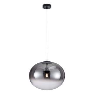 Lampa wisząca CAMPANIA - zwis 1xE27 czarna 40 cm Milagro