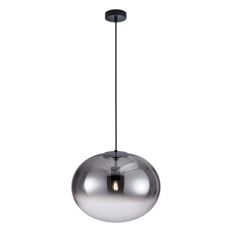 Lampa wisząca CAMPANIA - zwis 1xE27 czarna 40 cm Milagro
