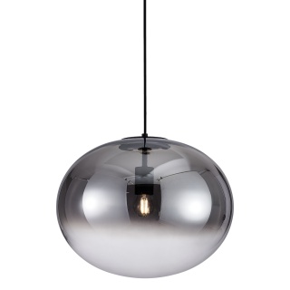 Lampa wisząca CAMPANIA - zwis 1xE27 czarna 40 cm Milagro