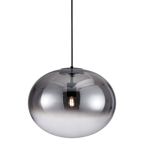 Lampa wisząca CAMPANIA - zwis 1xE27 czarna 40 cm Milagro