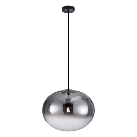 Lampa wisząca CAMPANIA - zwis 1xE27 czarna 40 cm Milagro