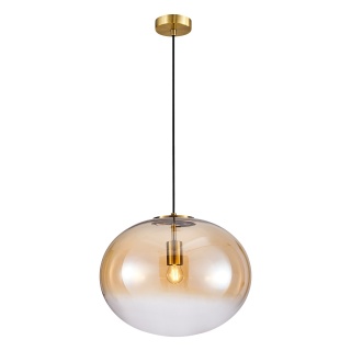 Lampa wisząca CAMPANIA - zwis 1xE27 złota 40 cm Milagro ML0342
