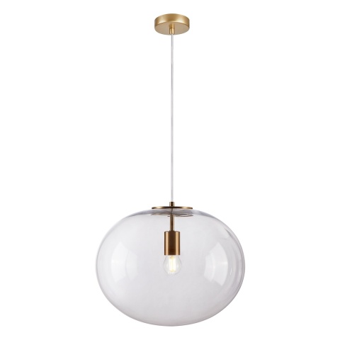 Lampa wisząca CAMPANIA - zwis 1xE27 złota 40 cm Milagro ML0343