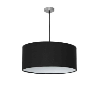 Lampa wisząca CASINO - zwis 1xE27 czarno-chromowana 50 cm Milagro