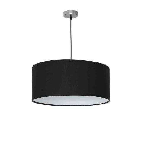 Lampa wisząca CASINO - zwis 1xE27 czarno-chromowana 50 cm Milagro