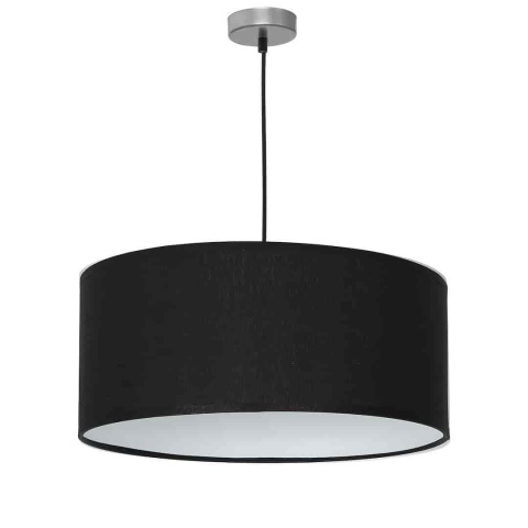 Lampa wisząca CASINO - zwis 1xE27 czarno-chromowana 50 cm Milagro