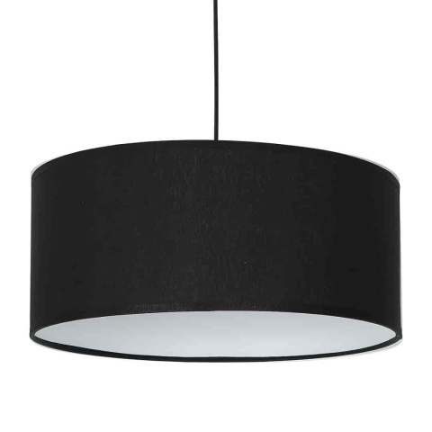 Lampa wisząca CASINO - zwis 1xE27 czarno-chromowana 50 cm Milagro