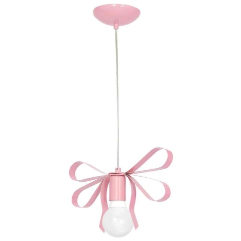Lampa wisząca EMMA - zwis 1xE27 różowa 30 cm Milagro