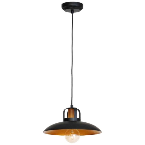 Lampa wisząca FELIX - zwis 1xE27 czarna 30 cm Milagro