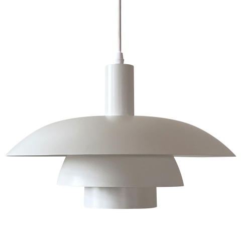Lampa wisząca FERRO - zwis 1xE27 biała 38 cm Milagro