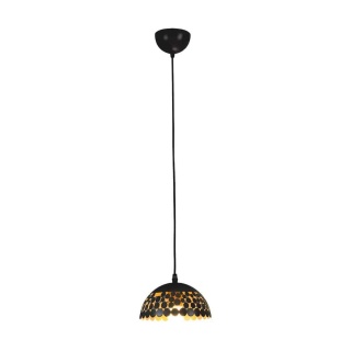Lampa wisząca LISA - zwis 1xE27 czarna 18 cm Milagro