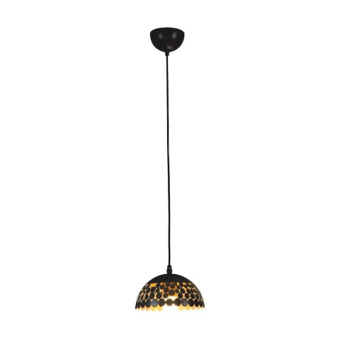 Lampa wisząca LISA - zwis 1xE27 czarna 18 cm Milagro