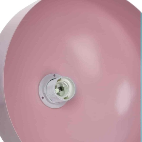 Lampa wisząca MALMO - zwis 1xE27 różowa 30 cm Milagro