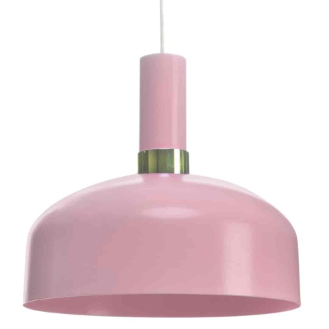 Lampa wisząca MALMO - zwis 1xE27 różowa 30 cm Milagro