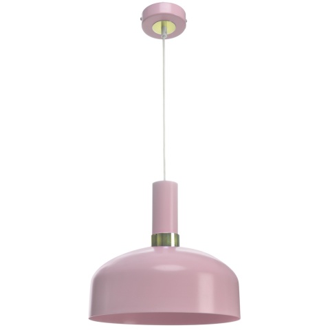 Lampa wisząca MALMO - zwis 1xE27 różowa 30 cm Milagro