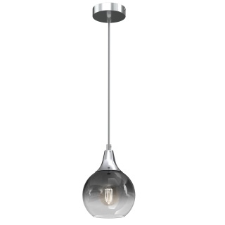 Lampa wisząca MONTE - zwis 1xE27 srebrna 15 cm Milagro