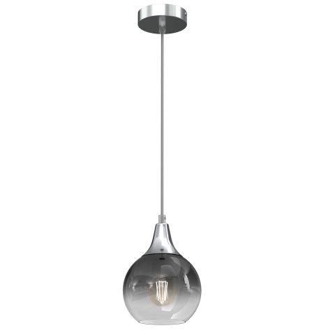 Lampa wisząca MONTE - zwis 1xE27 srebrna 15 cm Milagro