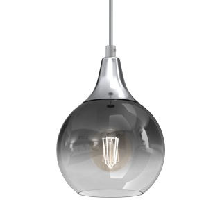 Lampa wisząca MONTE - zwis 1xE27 srebrna 15 cm Milagro