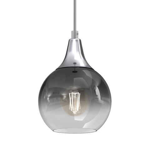 Lampa wisząca MONTE - zwis 1xE27 srebrna 15 cm Milagro