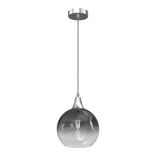 Lampa wisząca MONTE - zwis 1xE27 srebrna 20 cm Milagro