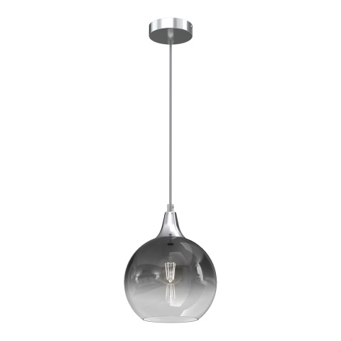 Lampa wisząca MONTE - zwis 1xE27 srebrna 20 cm Milagro