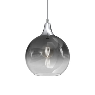 Lampa wisząca MONTE - zwis 1xE27 srebrna 20 cm Milagro