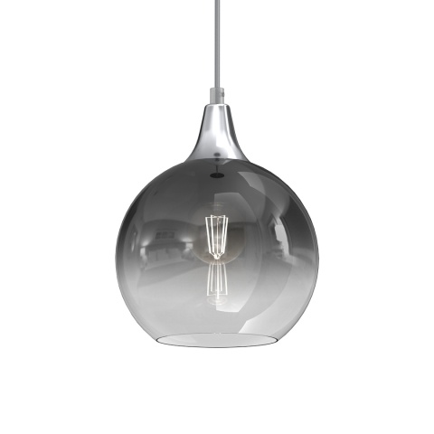 Lampa wisząca MONTE - zwis 1xE27 srebrna 20 cm Milagro