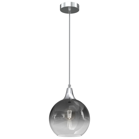 Lampa wisząca MONTE - zwis 1xE27 srebrna 20 cm Milagro
