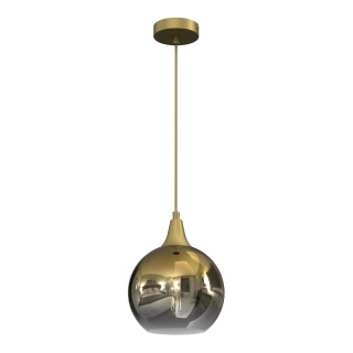 Lampa wisząca MONTE - zwis 1xE27 złota 20 cm Milagro