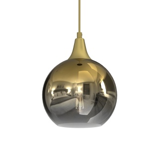 Lampa wisząca MONTE - zwis 1xE27 złota 20 cm Milagro